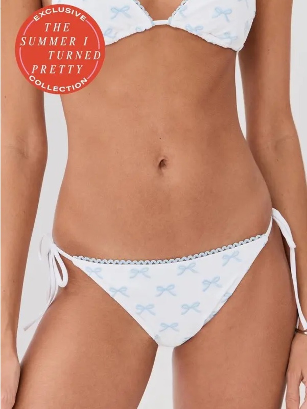 SOLID & STRIPED the summer I turned pretty exclusive Bikini Bottom blue bow